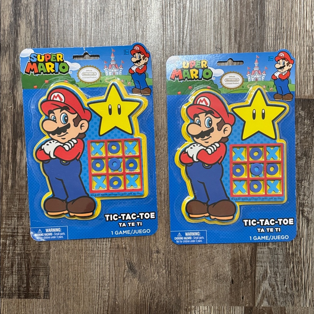 Super Mario Tic-Tac-Toe Game set of 2